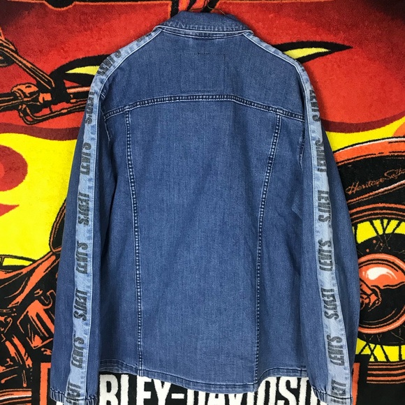 Levi’s Premium Denim Trucker Snap Button Jacket - Picture 5 of 7